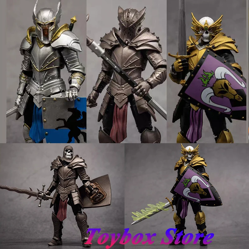 

BFS10 Anniversary First Batch 1/18 Skull Human Gold Knight Soldier Model Toys Mini Delicate 3.75Inches Full Set Action Figure