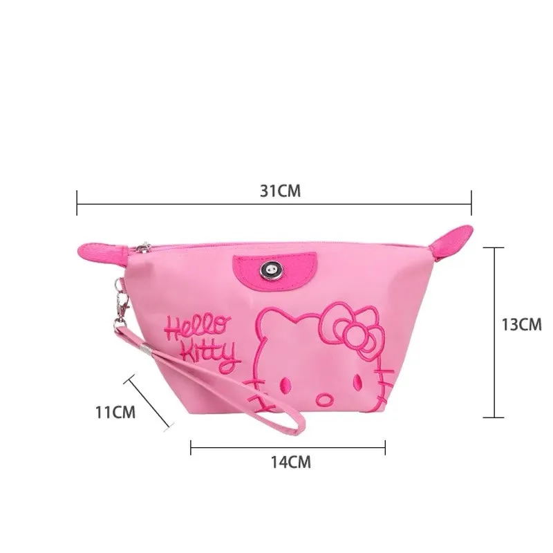 Sanrio Hello Kitty Cosmetic Bag Makeup Cartoon Girls portatile ad alta capacità Travel Wash Storage Bag Kawaii Anime Girl Gifts