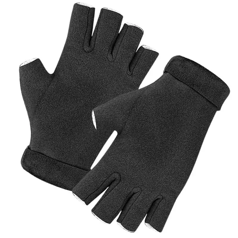 

Warm Gloves For Women Breathable Gloves With Finger Holes Men's Winter Gloves Flexible Mens Fingerless Gloves Women Winter