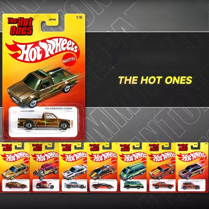 26C Hot Wheels Car The Hot Ones 1/64 Diecast Alfa Romeo Gtv6 Lamborghini Toyota Vehículo de Metal Modelo de Juguete Colección Regalo de Cumpleaños