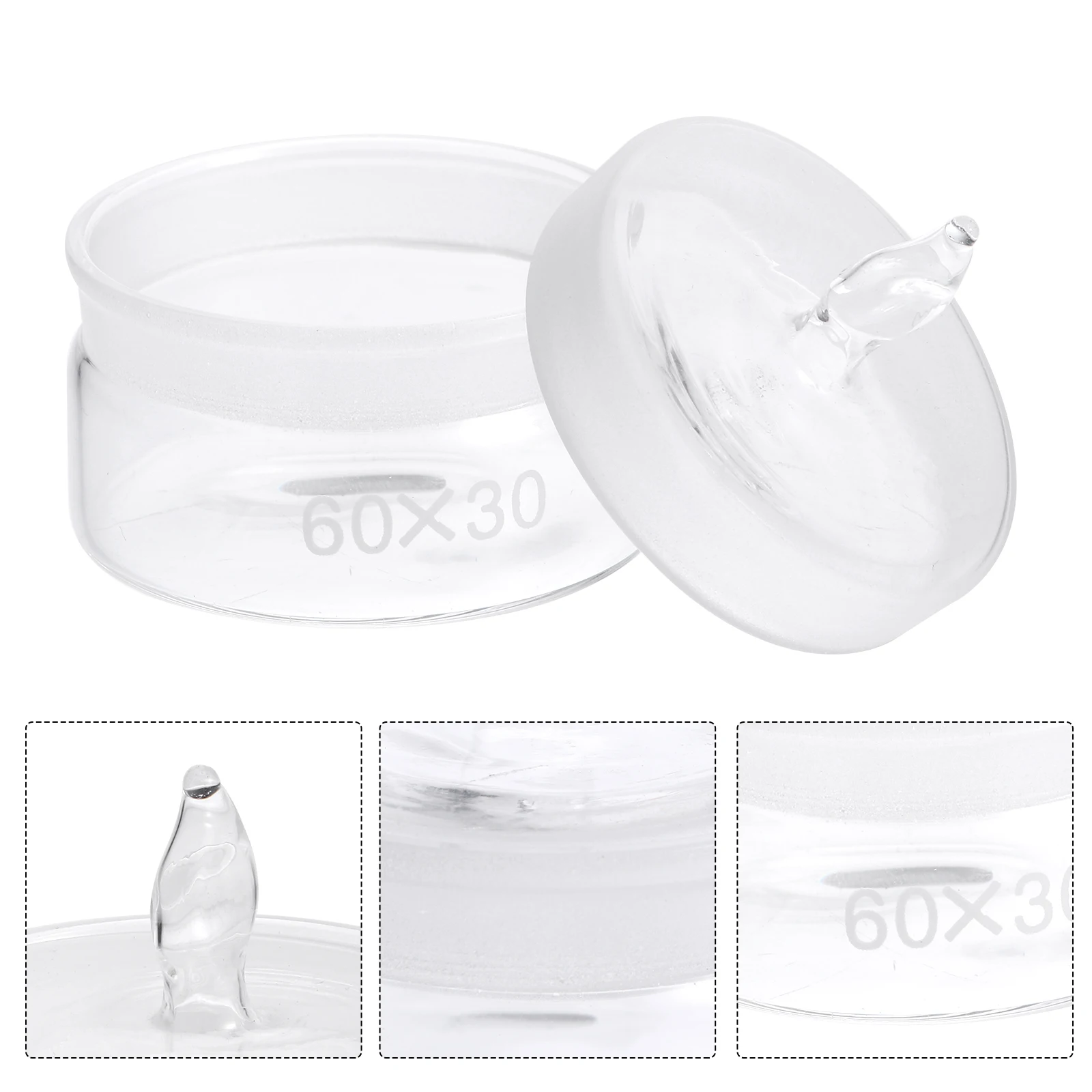 

Weighing Bottle Empty Bottles Reagent Vacuum Lab Wide Mouth Glass Chemical Travel Sample Liquid Seal Container