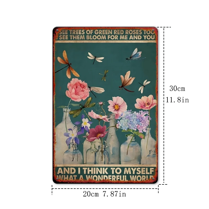 2D Flat Vintage Metal Sign 