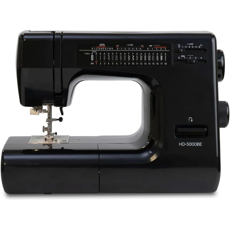 HD5000 Black Edition Heavy Duty Sewing Machine with Bonus Quilt Kit Large,home.