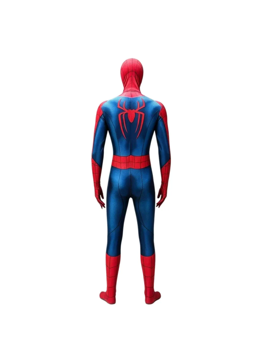 Unisex 3D Monster Spider Web Print Cosplay Costume Full Body Jumpsuit with Mask Halloween Carnival Party Fancy Dress Outfit - view 3