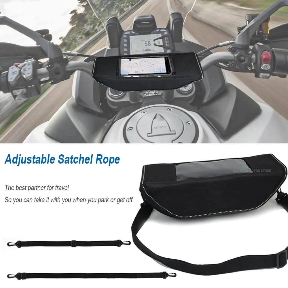 Handlebar Waterproof Bag Travel Bag storage bag For Yamaha XT600E XT 600 E 2023