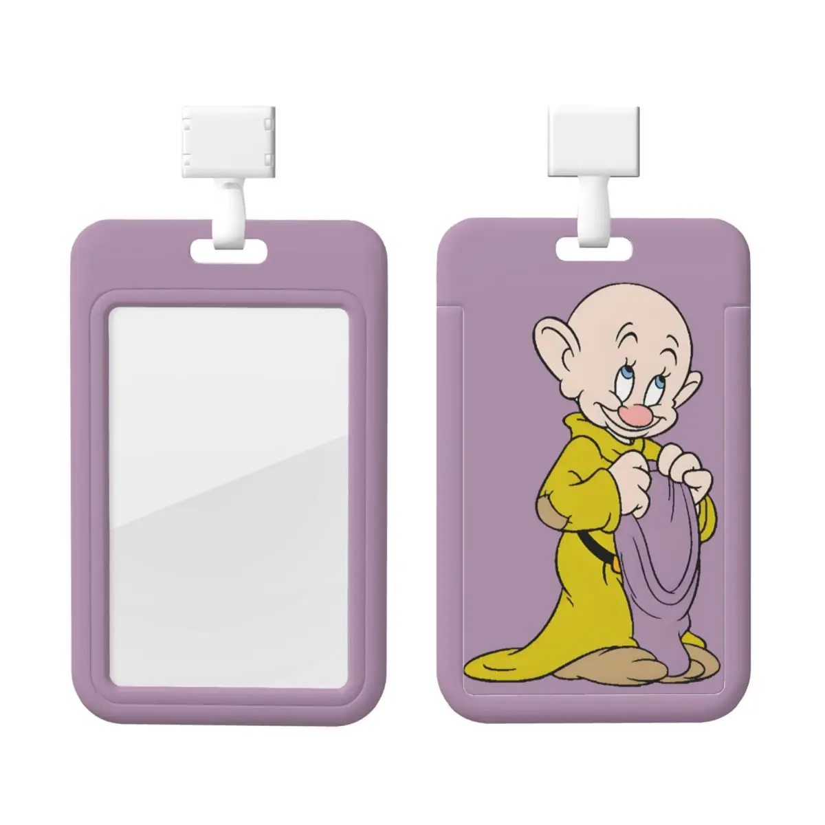 

Custom Snow White And The Seven Dwarfs Card Badge Holder For Subway Bus Bank Card Lanyard Credential Badge Holder Hospitals