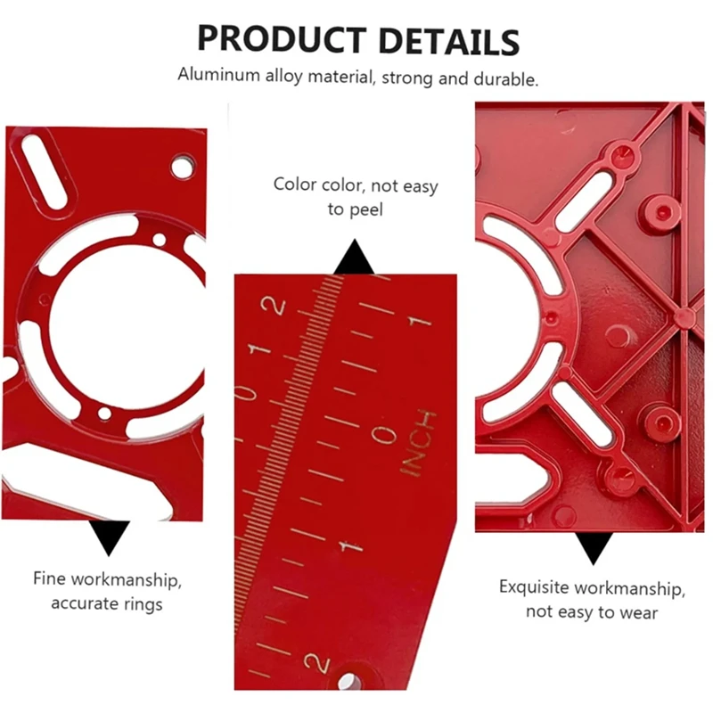 Router Table Insert Plate lavorazione del legno sega da banco per piastra in legno multifunzionale strumento per incisione a macchina Flip Board