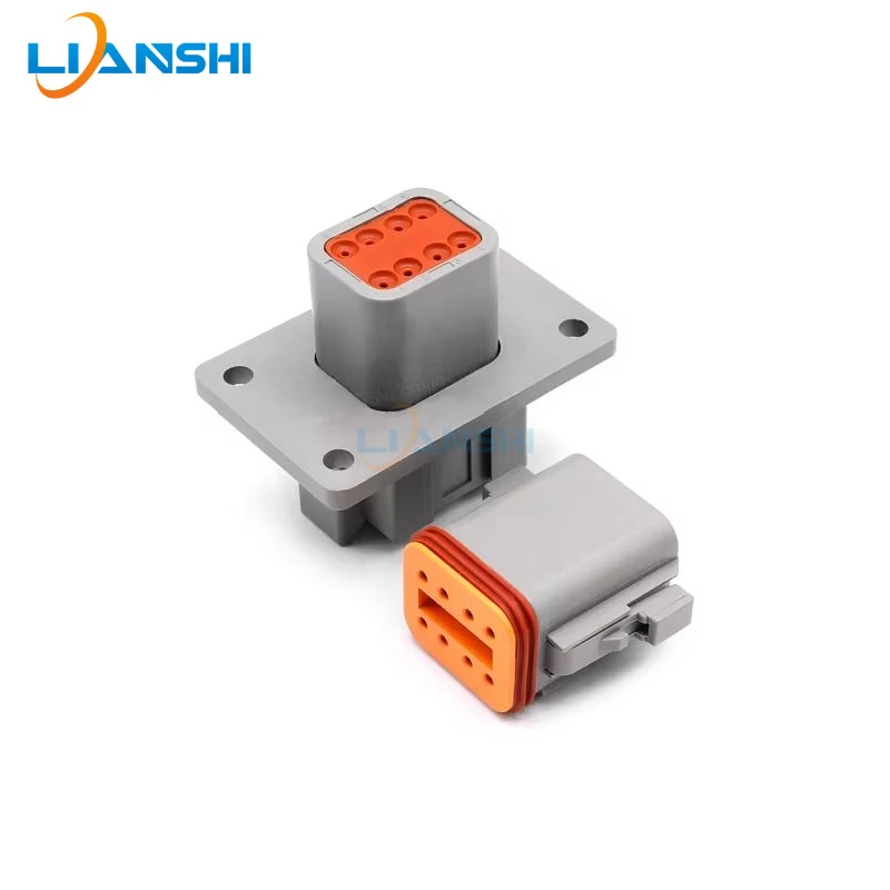 

Deutsch Type DT04-08PA-L012 Flange Mount Waterproof Automotive Connector Male Female Wiring Harness Socket with Terminals
