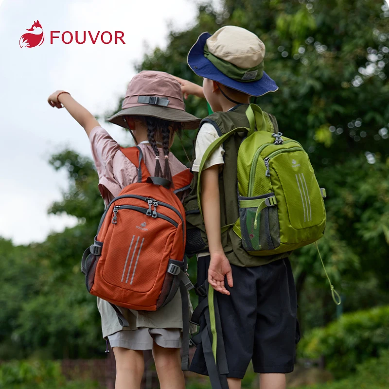 Fouvor pai-filho esportes mochila múltiplas cores caminhadas ao ar livre náilon à prova dwaterproof água sacos de escola alças mochila 3057-03