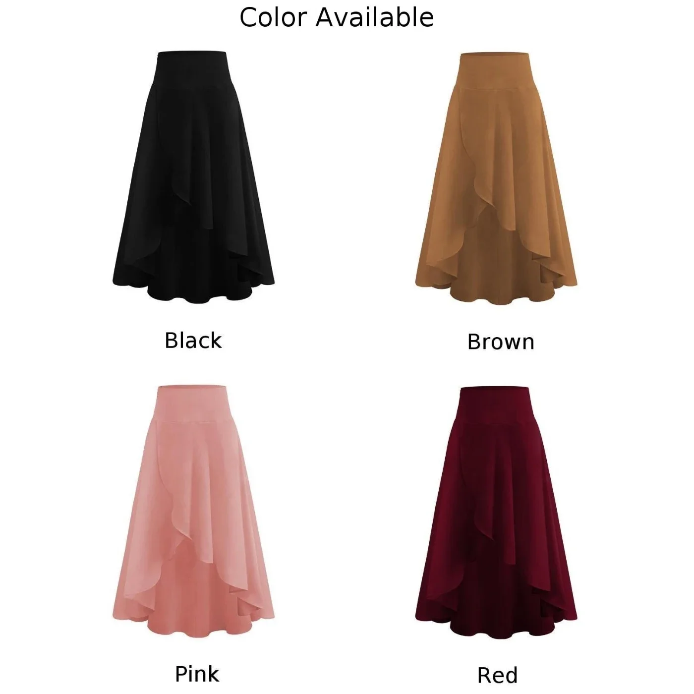 للمنزل ملابس الحفلات تنورة أنيقة عادية الربيع الصيف التنانير للنساء تنورة غير النظامية تنورة غير النظامية نمط الترفيه