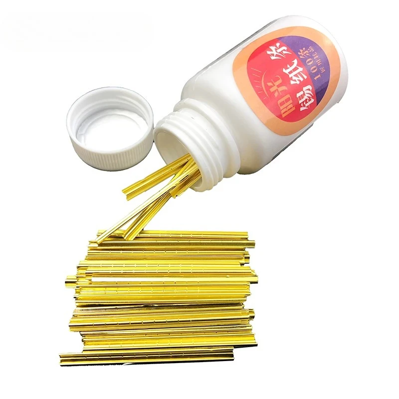 100PCS/Box 0.05MM/0.06MM Tin Foil Tools Locksmith Tools Gold And Silver Tin Foil Key Consumables General-Purpose