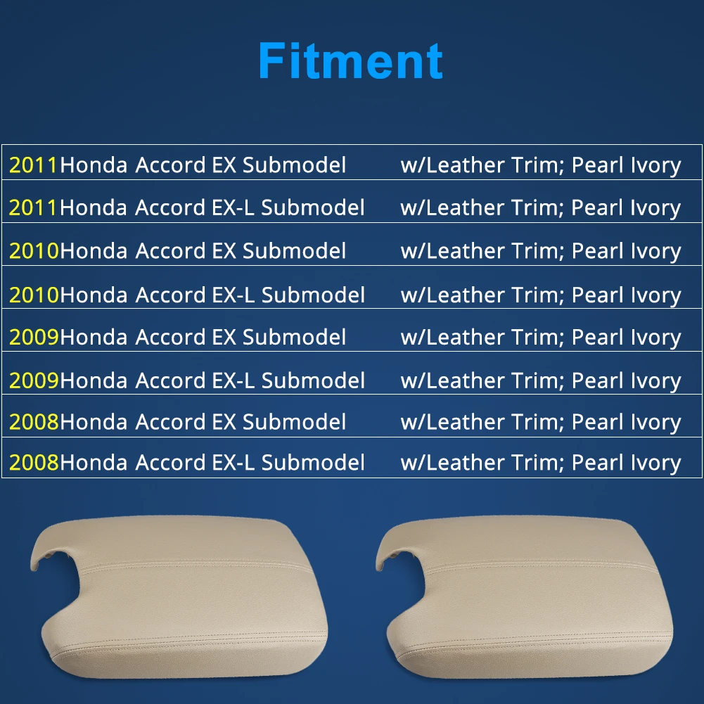 Car Armrest Center Console Lid Leather Armrest For Honda Accord Replacement Cover 2008 2009 2010 2011 2012 Center Console Cover