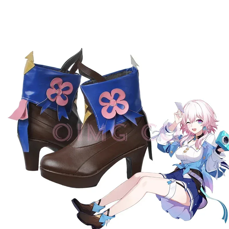 

Honkai Star Rail March 7th Cosplay Shoes Anime Chinese Style Halloween for Men Game