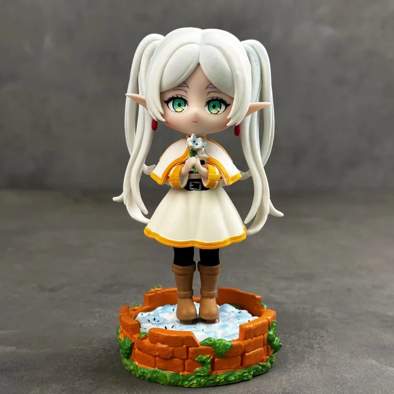 Anime  Frieren: Beyond Journey'S End Q Version Kawaii Figure Action Model Decoration Cartoon Doll Ornament Collection Toys Gift