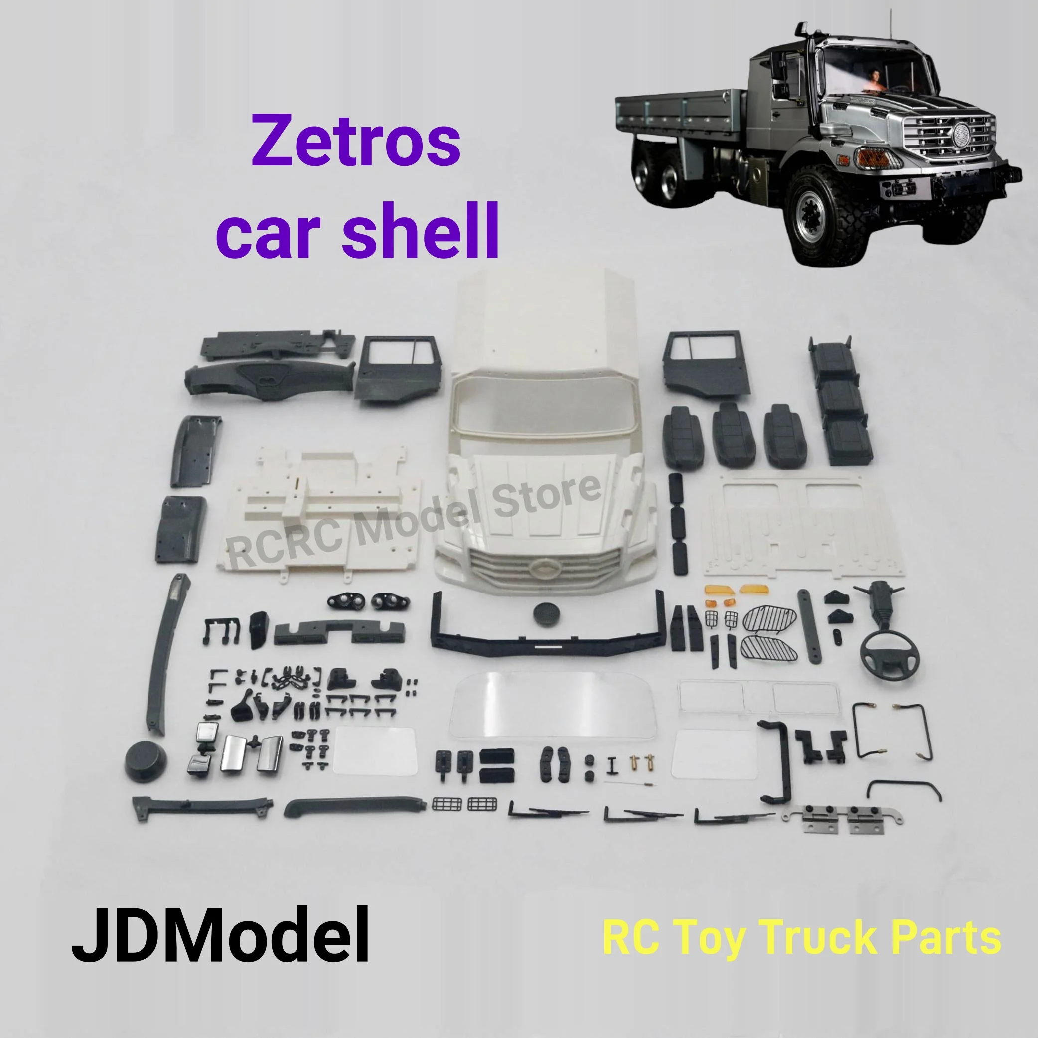 JDM RC Car Cab Shell Bodyshell Dashboard JDM-209 For Zetros 1/14 Cab Remote Control Model Truck RC Accessories