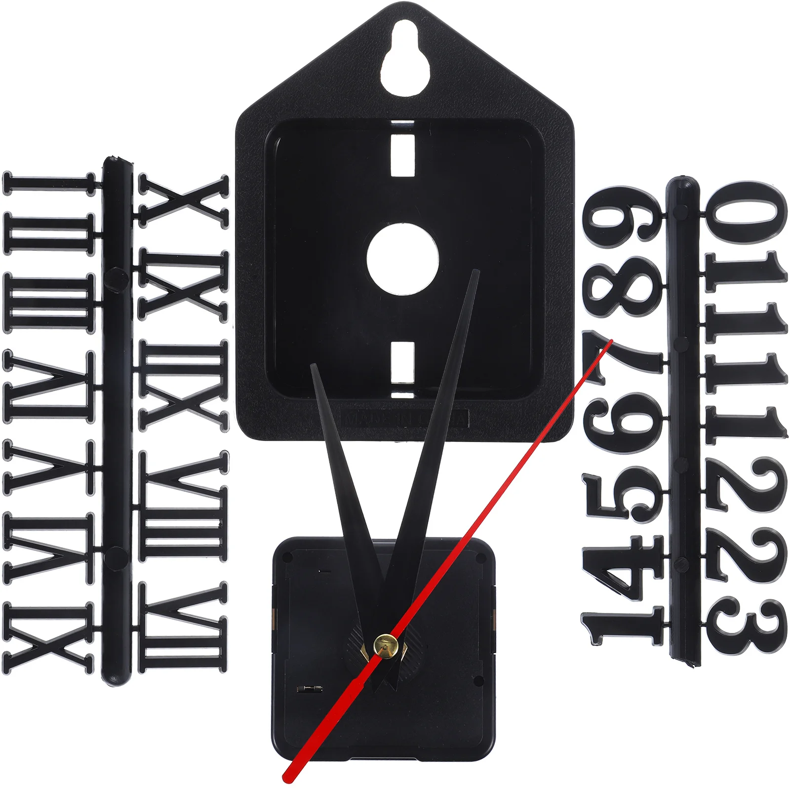 

1 Set Mechanism Kit Operated With Numbers For Diy Clock Repair Replacement Parts Craft Projects Clock Movement Long