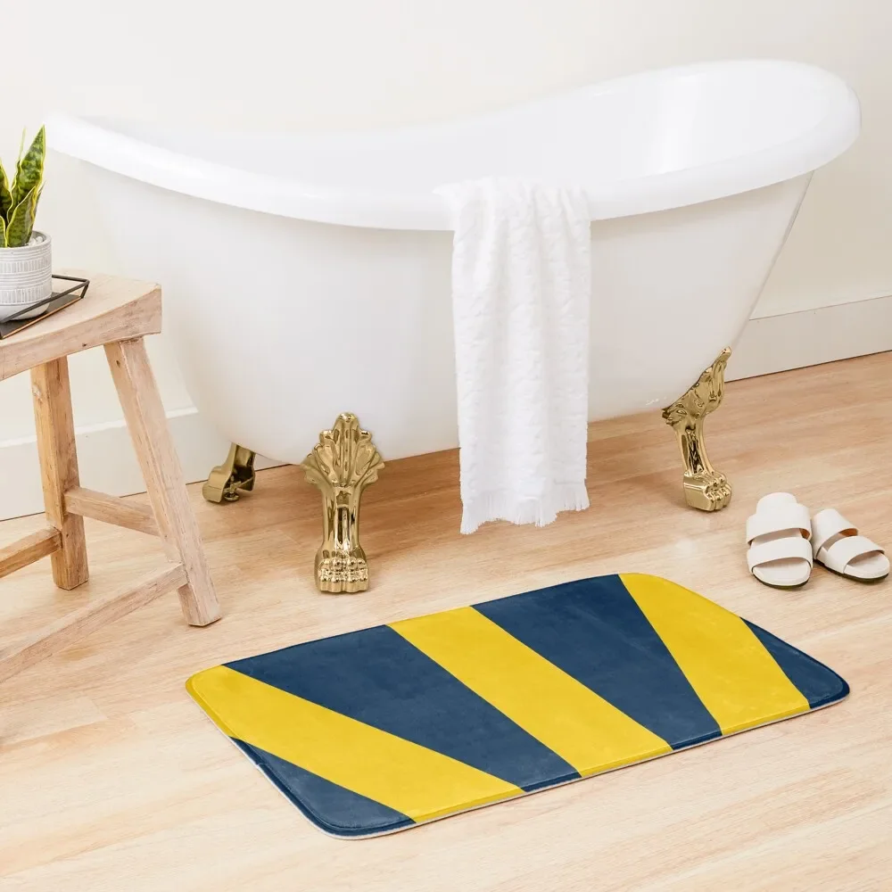 

Victors' Stripe Bath Mat Mats In The Bathroom Carpet Living Room Bathroom Absorbent Quick Dry Anti-Slip Shower Mat