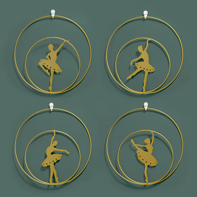 Nordic Wind Chime Wall Decor Luxury Bedroom Hanging Ornament Iron Art for Living Room Background