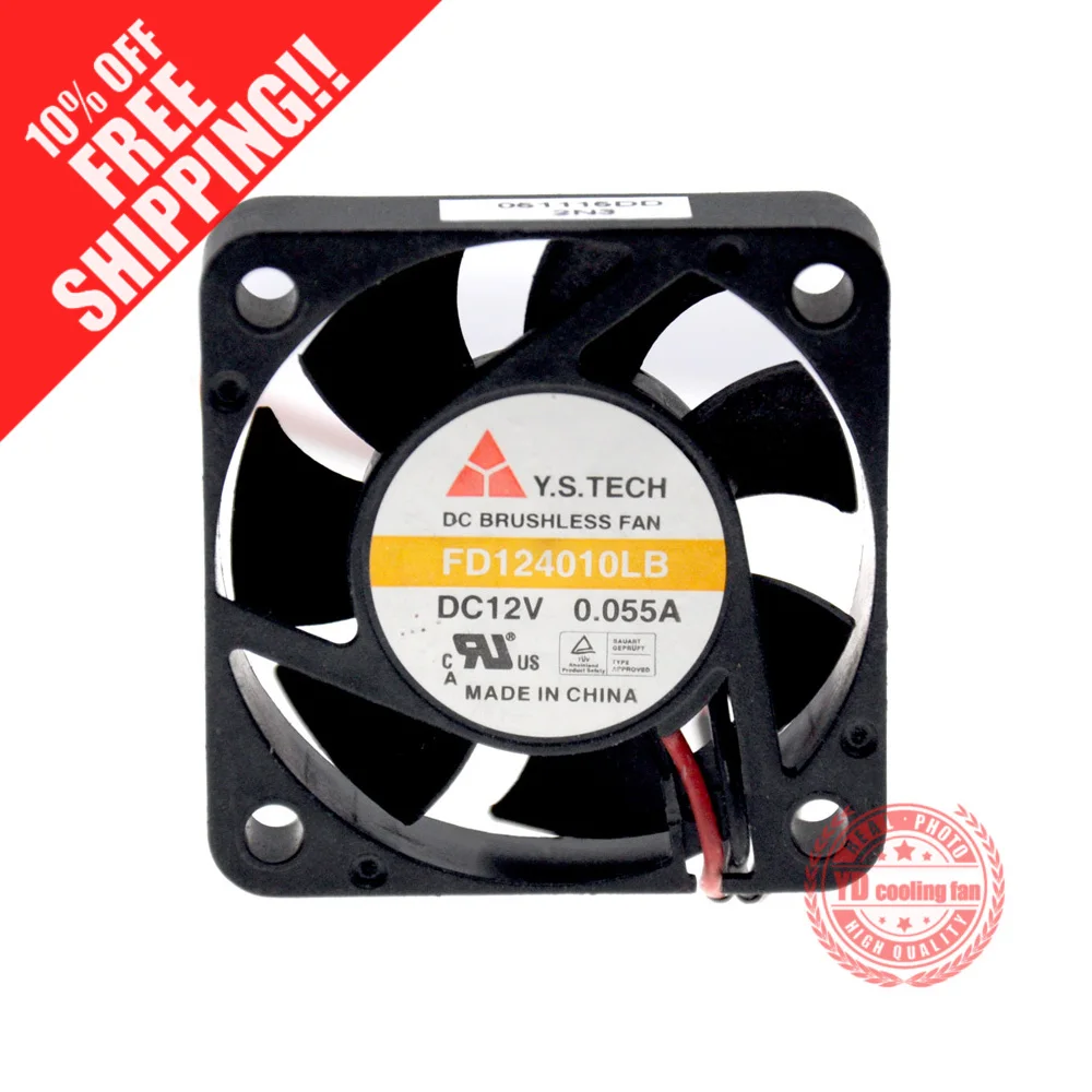 

НОВЫЙ Y.S.TECH FD124010LB 4010 12 В 0,055 А бесшумный охлаждающий вентилятор 4 см