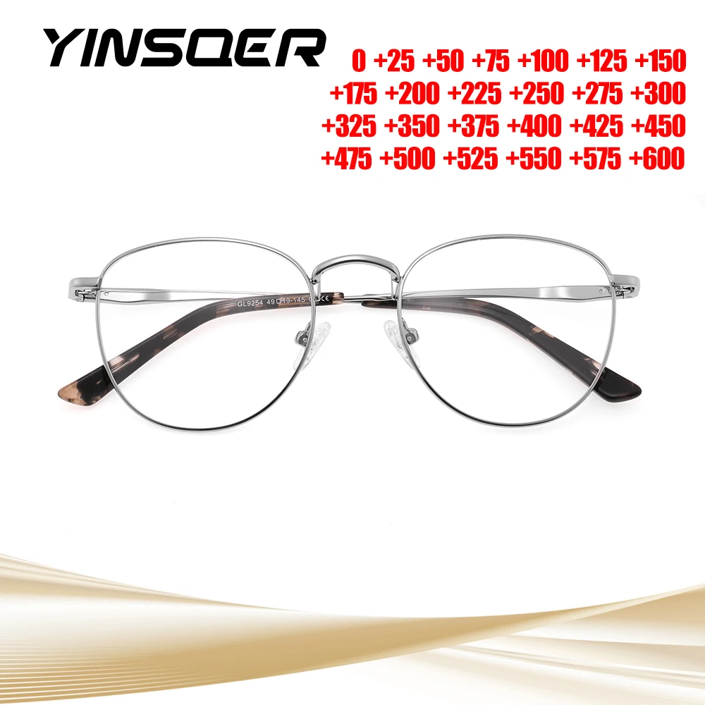 

Classic Metal Round Frame Reading Glasses (Multi-Color)
