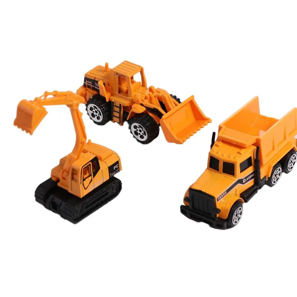 Mini Construction Excavator Tractor Educational Toy Dump Truck Tractor Toy Model Car Toys Engineering Car Model Farmer Vehicle