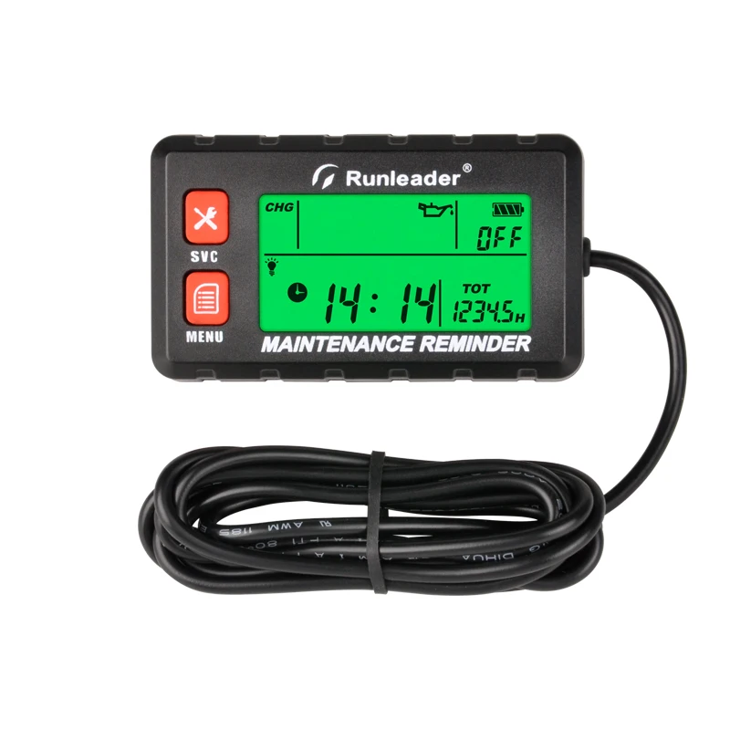 Tachometer Maintenance Reminder RPM Alarm Digital Tacho Hour Meters Engine Multi Display for Boat Lawn Mower Generator Marin