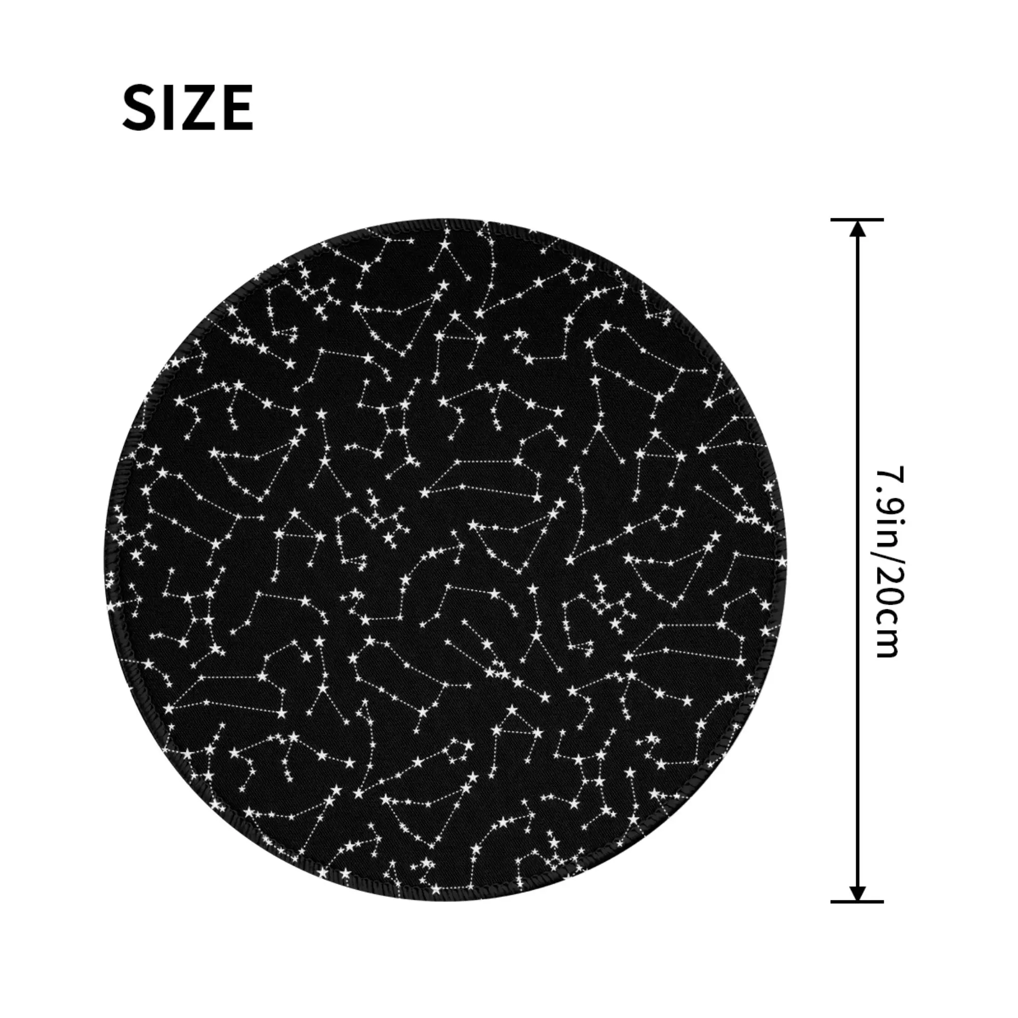 Zodiac Star Constellations Pattern Mouse Pad Computer Keyboard Mouse Mat Gaming PC Laptop Desk Mat Office Accessories Table Mats