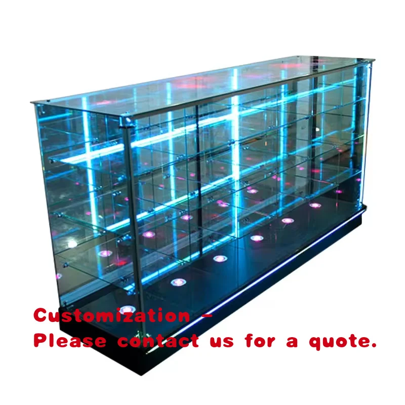 custom.Keway Custom Large Size Glass Display Cabinets with Metal Frame Jewelry Shop Led Lighting Commercial Use OEM/ODM Availabl