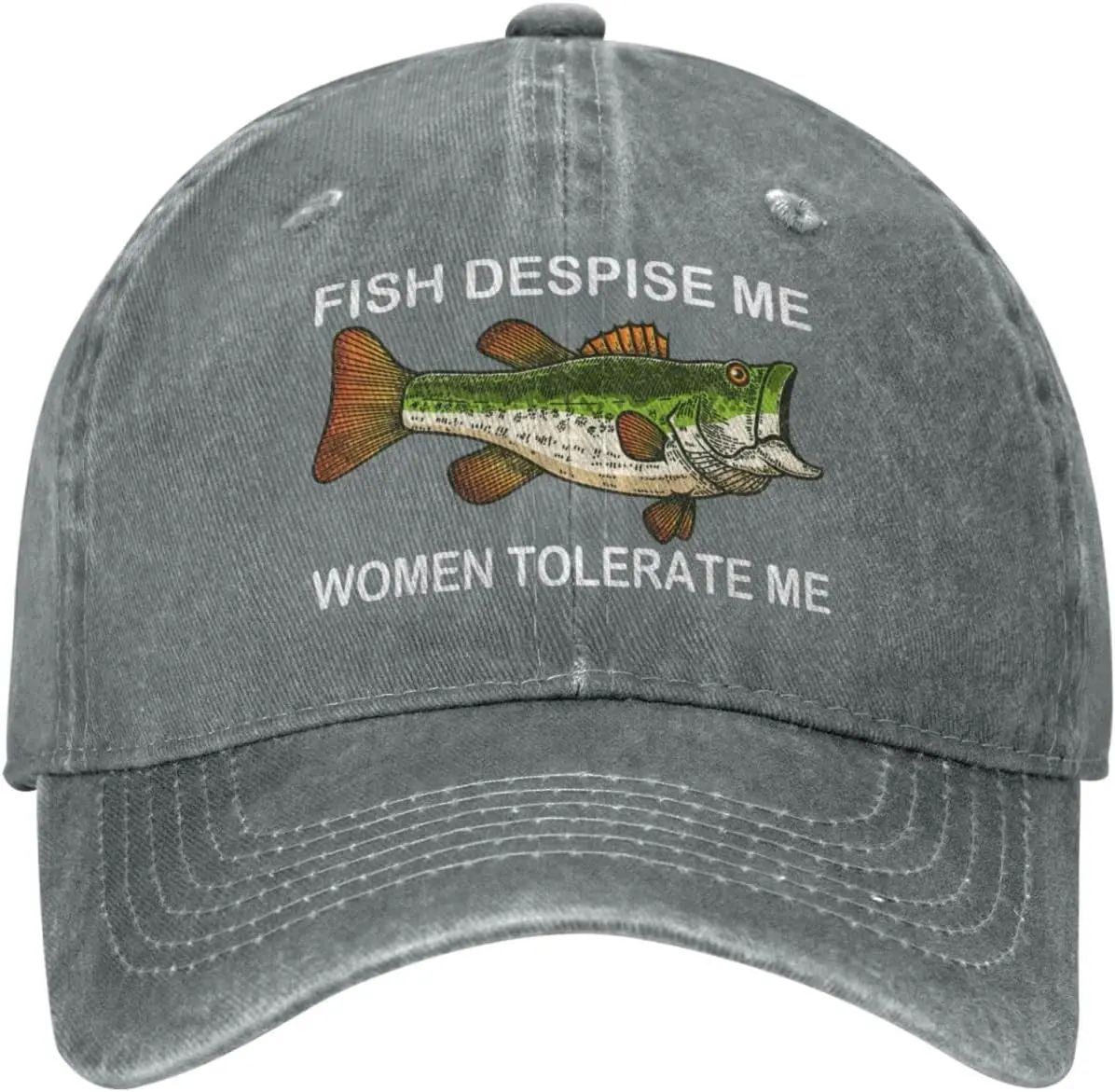 

Funny Fishing Cap Fish Despise Me Women Tolerate Me Cap Men Baseball Caps Cool Cap