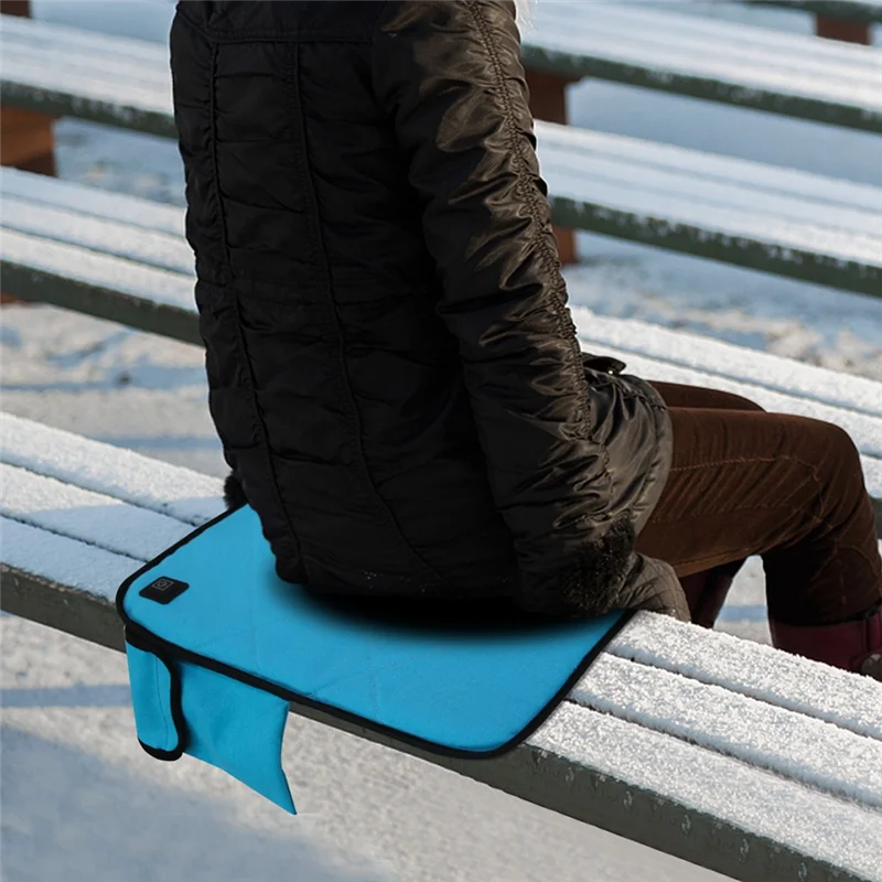 

ABXI Winter Fishing Heated Seats Cushion,Adjustable Temperature Portable Heated Seats Pad Bleacher For Outdoor Camping,Ski
