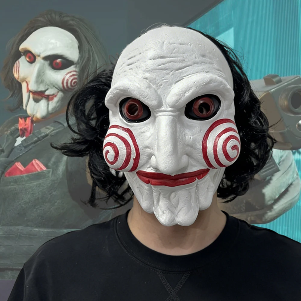 

Game Delta Force Billy Chainsaw Killer Cosplay Mask Adult Kai Silva Horror Full Face Latex Helmet Halloween Carnival Party Prop