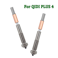 Bimetal Nozzle For QIDI Plus 4 0.2/0.4/0.6/0.8mm Ceramic Quick Removal Nozzle Insulation Integration For QIDI Plus4 3D Printer