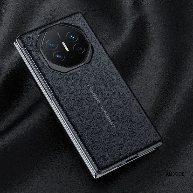 Etui z klapką do Huawei Mate XT XTs Ultimate z funkcją podstawki, skórzane, Smart View, Funda do Huawei Mate XTs Extraordinary Master Capa — zdjęcie produktu 4