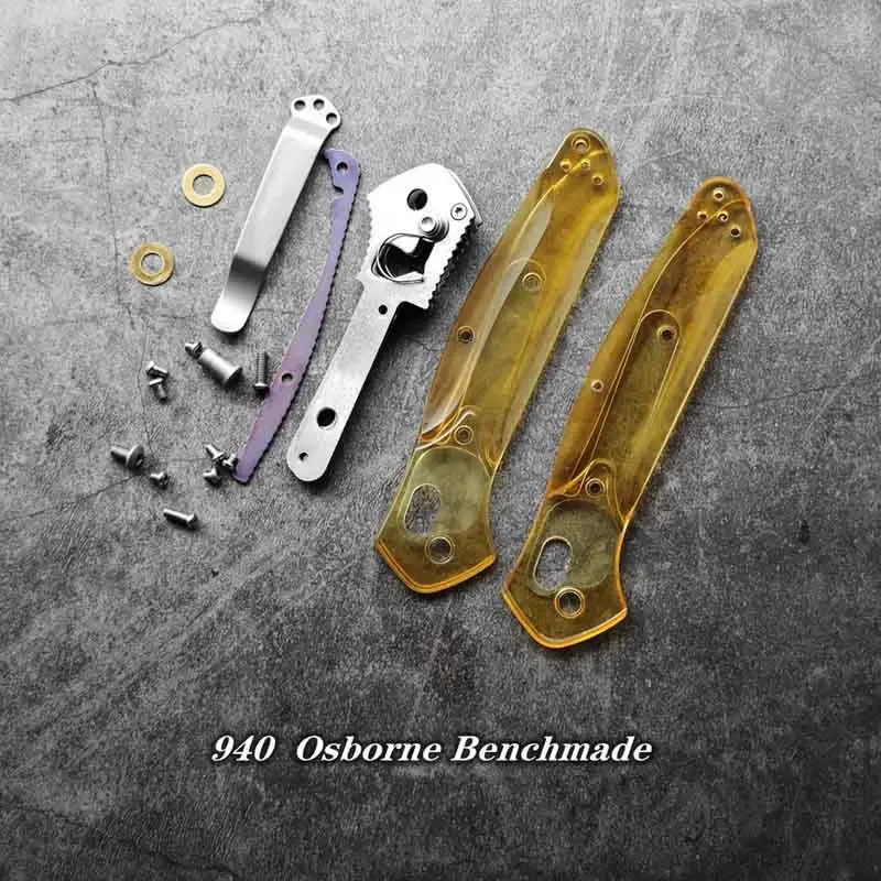 

1 Set ULTEM PEI Handle Scales+SUS 9Cr18MoV Blade For Benchmade 940 Osborne