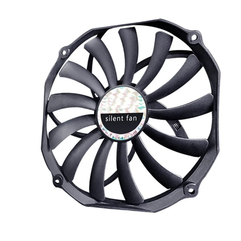 14015 Case Fan Large Air Volume Low Noise 140X140X15MM Ultra-Thin 4PIN PWM 14CM Fan