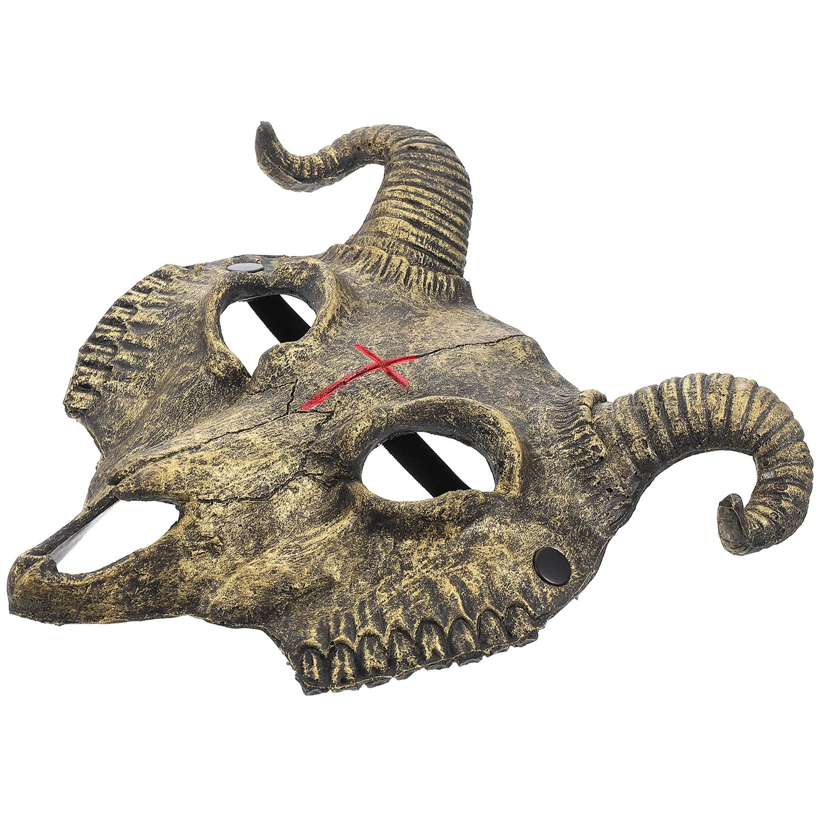 

Creative Goat Halloween Cosplay Party Costume Accessory 3D Animal Face Decoration Pu Mask Masquerade Mask For Carnival Festival