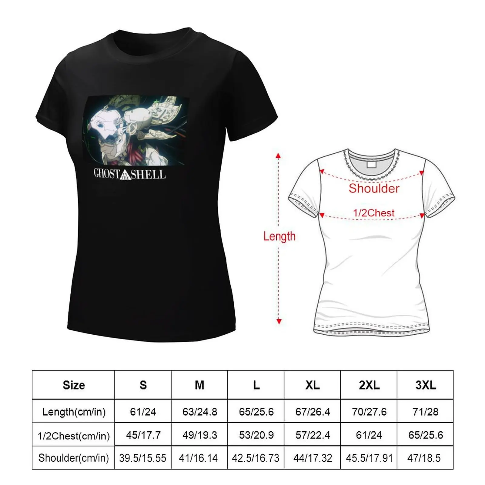 Ghost In The Shell-Introductie N ~ 1 T-Shirt Blouse Esthetische Kleding Schattige Kleding Graphics Grappige T-Shirts Voor Vrouwen