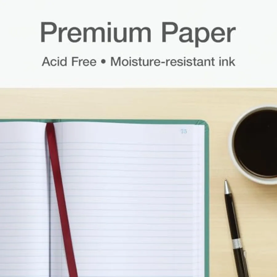 66150R Account Book RecordRuled 150 Pages 121 8Inch x75 8Inch Blue Ideal for Financial Tracking and Daily Journaling Durable Co