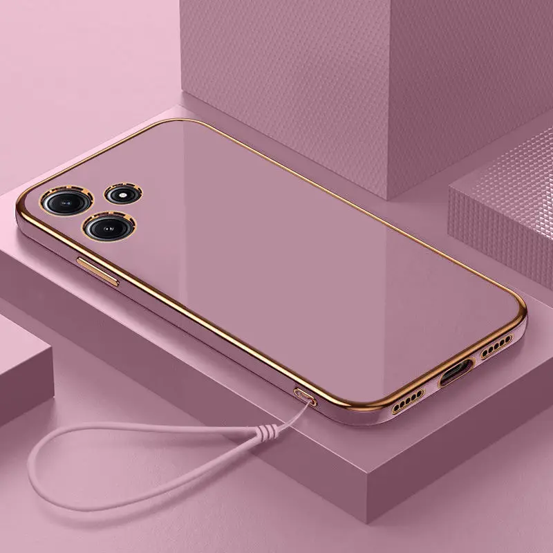 For Realme C53 Case Realme N53 C51 Realme Note50 Case Straight frame Square Plating Silicone Back Soft rubber cover