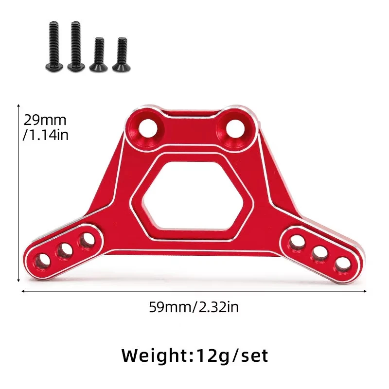 Aluminum Alloy Front Shock Absorber Bracket for 1/10 TRAXXAS 4‑TEC DRIFT FORD MUSTANG #10538 RC Car Upgrade Parts