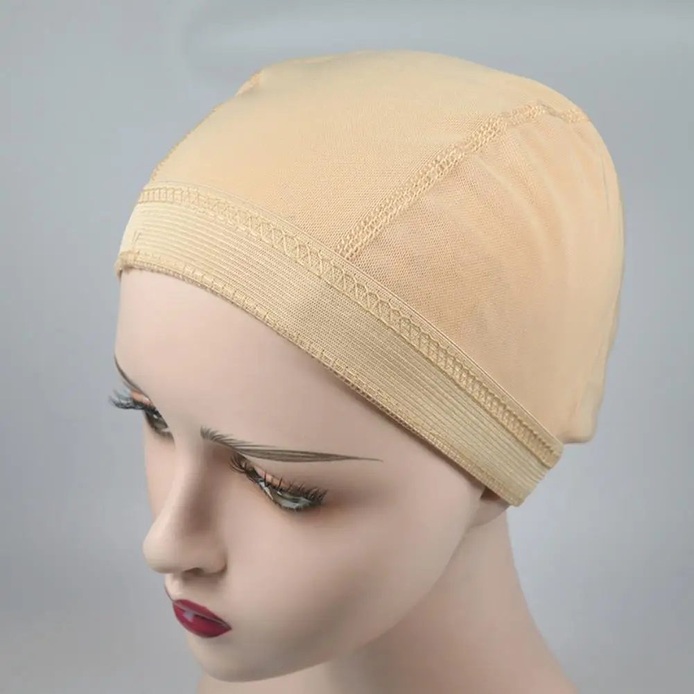 مرونة شعر مستعار قبعة المرأة شعر مستعار قبعة قابل للتعديل تنفس بسط شعر مستعار قبعة قابل للغسل عدم الانزلاق غير مرئية مرونة الشعر صافي كاب شبكي #5