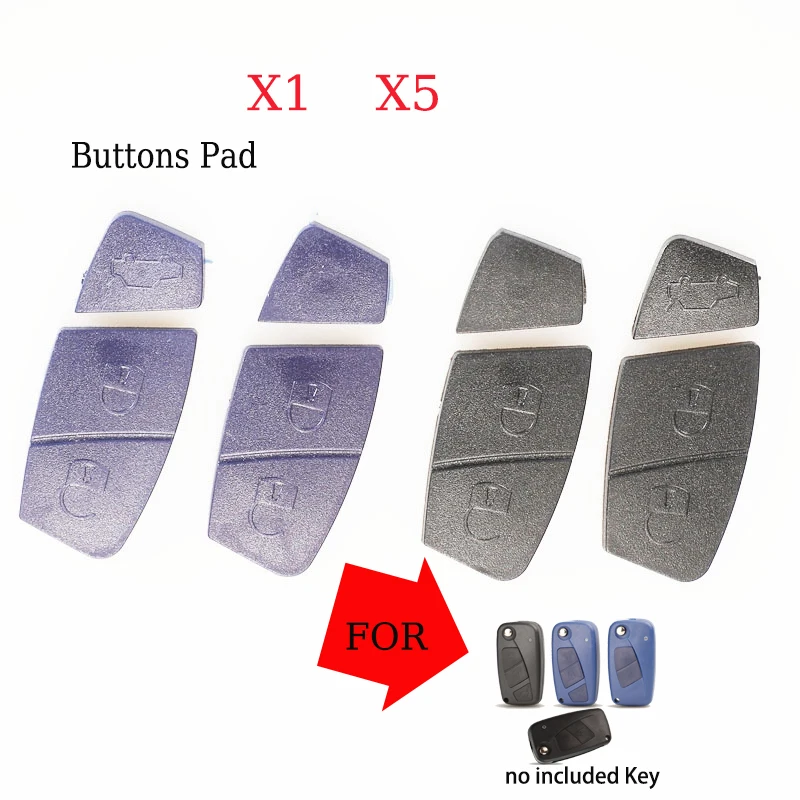 jingyuqin X1 X5 Replacement Rubber Pad Flip Car Remote Key For Fiat Punto Ducato Stilo Panda Idea Doblo Bravo Key Cover Case