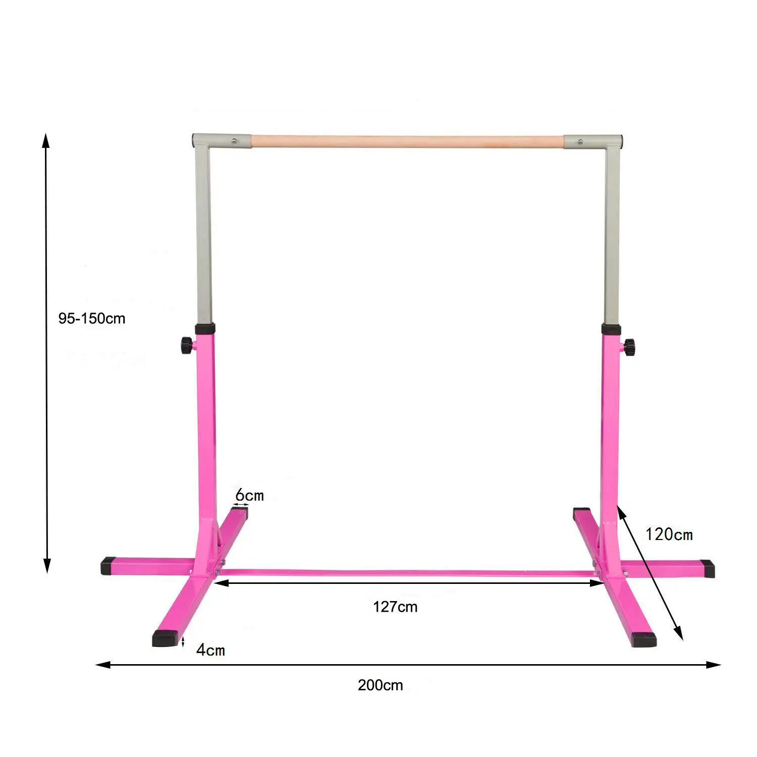 130cm regolabile per bambini esercizio ginnastica Bar orizzontale sport palestra bambini Kip Bar