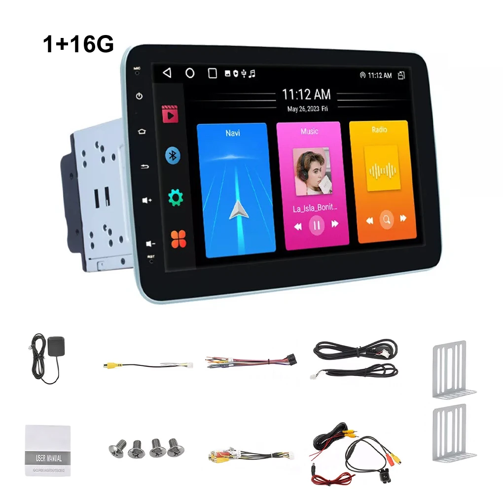 1+16G Android14 2Din 10.1inch Car Stereo Radio Rotate Touch Screen Carplay GPS Navigation Bluetooth WIFI MP5 autoradio