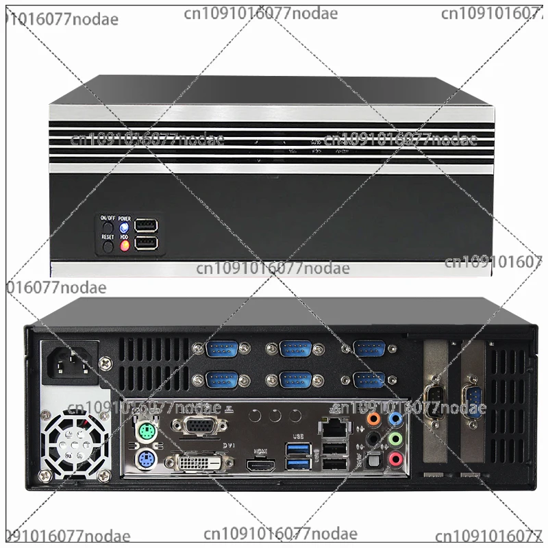 Multiple Serial Port ITX Industrial Control Small Chassis with 2 Half Height Slots Felx Embedded Industrial Control Vision