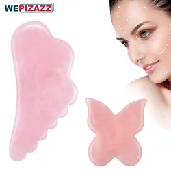 Gua Sha Facial Tools, Jade Gua Sha Massage Tool Comb Edge, Gua Sha Stones for Face, Body Muscle Relaxing Acupuncture Therapy