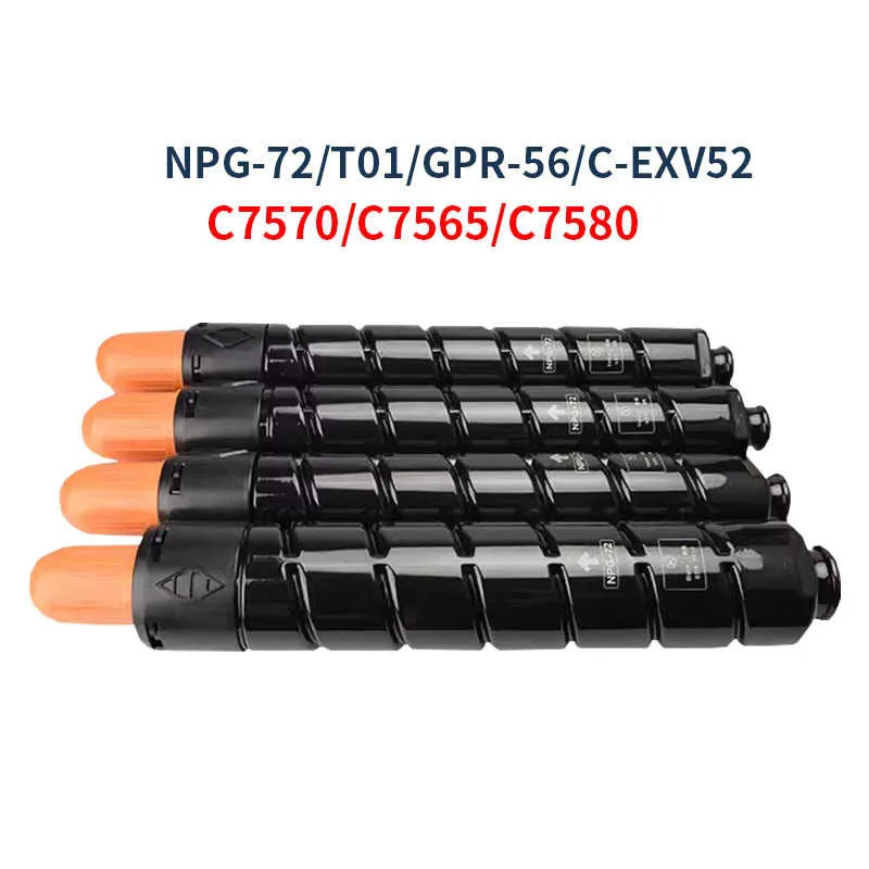 NPG72 T01 Compatible Toner Cartridge GPR‑56 C‑EXV52 for Canon iR ADV C7580 C7565 C7570 C700 C750 C800 C850 Copier Printer