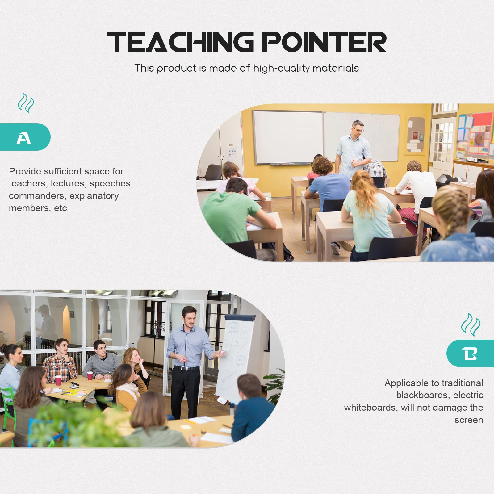 

Touch Screen Baton Whiteboard Telescoping Pointer Telescopic for Teaching