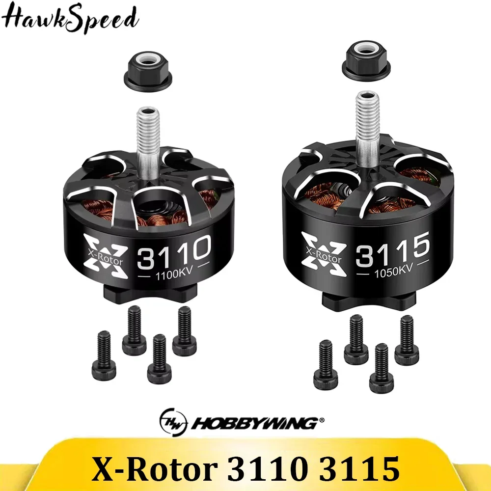 Hobbywing XRotor 3110 900KV/1150KV 3115 900KV/1050KV 4-6S M5 Shaft Brushless Motor For 8 inch/9 inch/10 inch FPV Drone