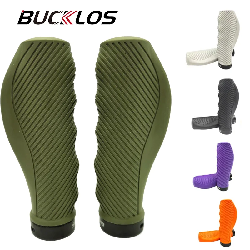 

BUCKLOS Mtb Bicycle Grips Lock on Bike Handlebar Grip Anti-Vibration MTB Cuffs Waterproof High Quality Bike Handle Cover